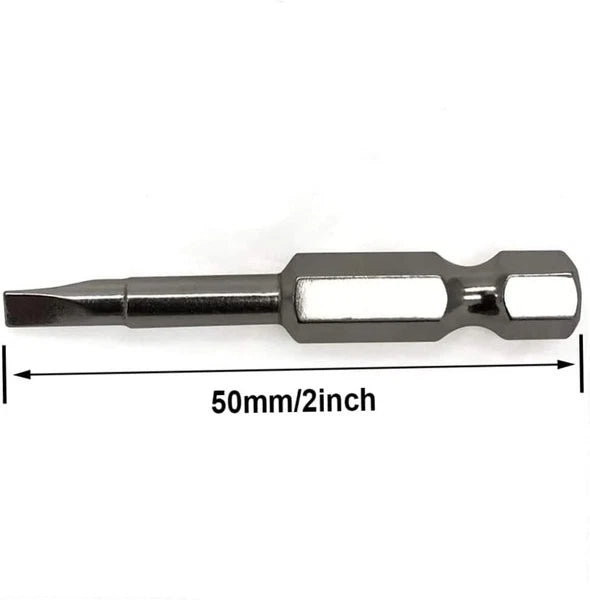 5 Pcs 50mm 1/4 Hex Shank Magnetic Triangle Head Screwdriver Bit Set S2 Steel Scr