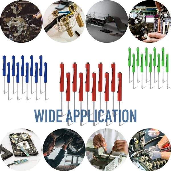Pocket Screwdriver with Magnet 10PCS Mini Magnetic Pocket Flathead Screwdrive...