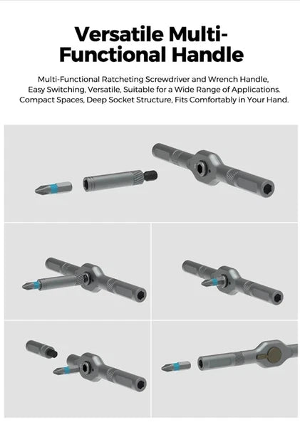 42-in-1 Precision Ratchet Screwdriver Set Portable Hand Tool Multifunctional