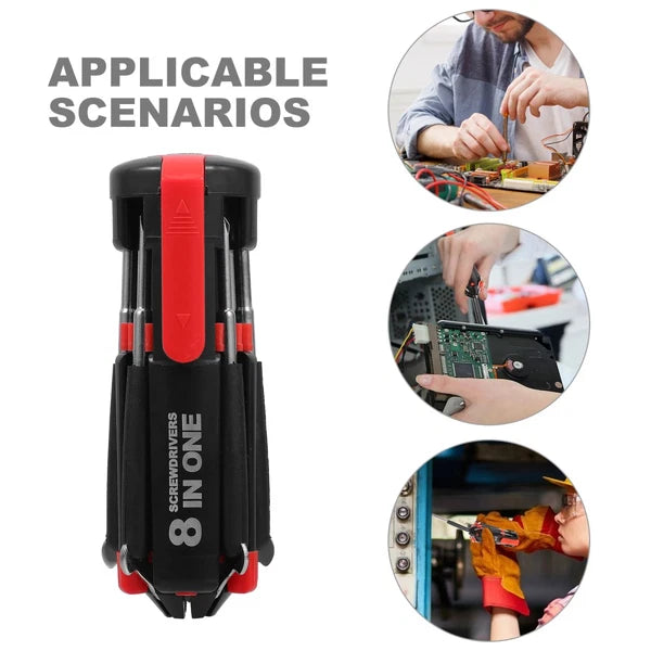 2Pcs Screwdirver Stubby Screwdriver Set Magnetic Screwdriver Set