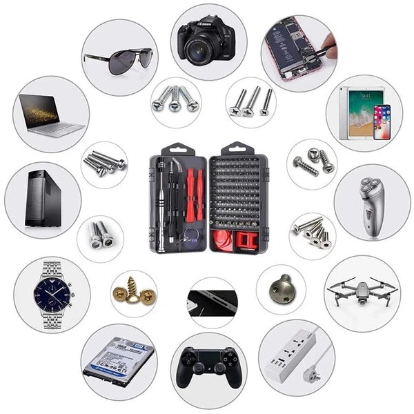 Ultimate 110-in-1 Magnetic Precision Screwdriver Set for Electronics Repair