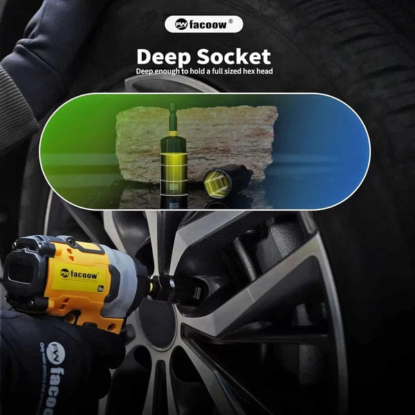 55PCS Magnetic Nut Driver Set for Impact Drill, S2 Steel, 1/4" Quick Change