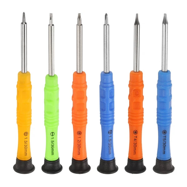 6pcs Small Screwdriver Set with Phillips Slotted Torx Star Y-type Magnetic