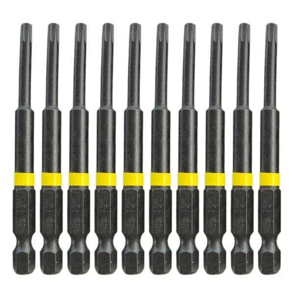 Driver Bit Tool Set 10Pcs High Adhesion for Secure Screwing Screwdriver