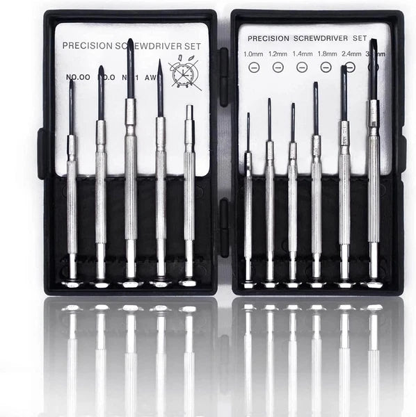 11PCS Mini Precision Screwdriver Set, Small Tools with 11 Size 11PCS, Black