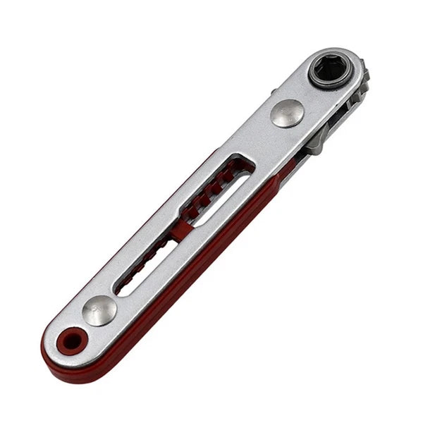 Flat Head  Ratchet Wrench 90 Degree Offset Screwdriver Handle with Bit Set4208