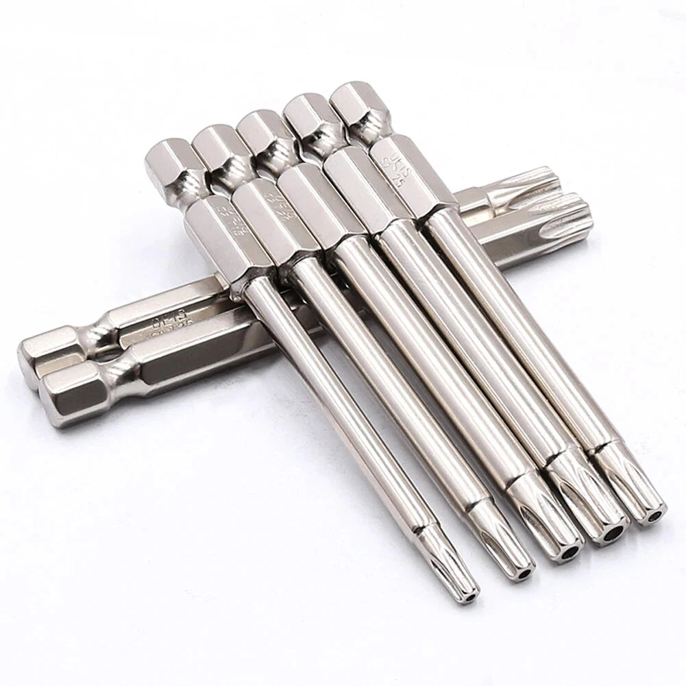 11Pcs T7-T40 Magnetic Head Torx Screwdriver Bit Set Security Tamper Proof Star