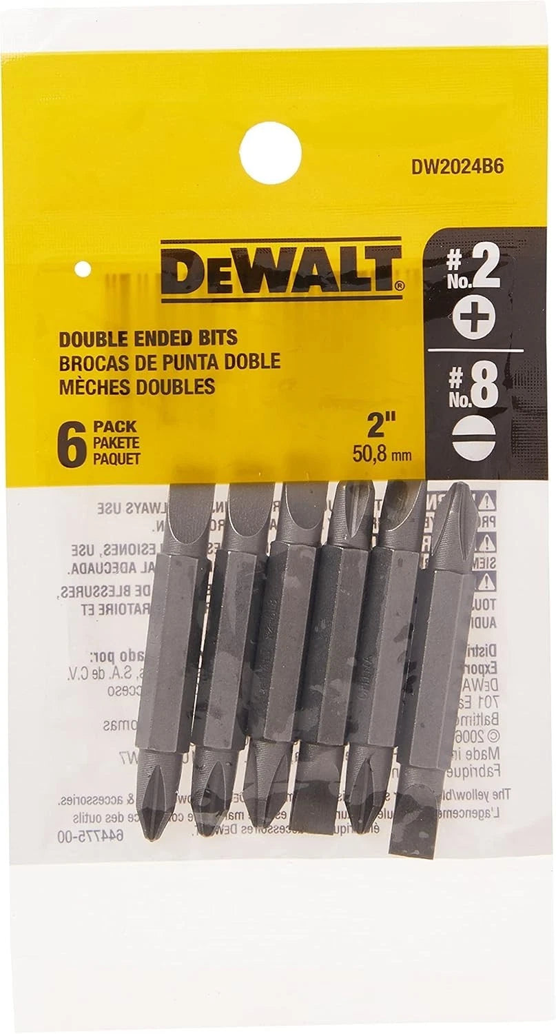 6-Pack Screwdriver Bits: Enhanced Torque & Durability for Professionals