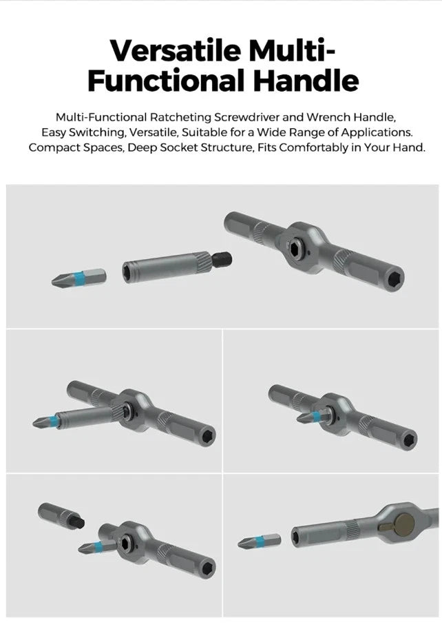 42-in-1 Precision Ratchet Screwdriver Set Portable Hand Tool Multifunctional