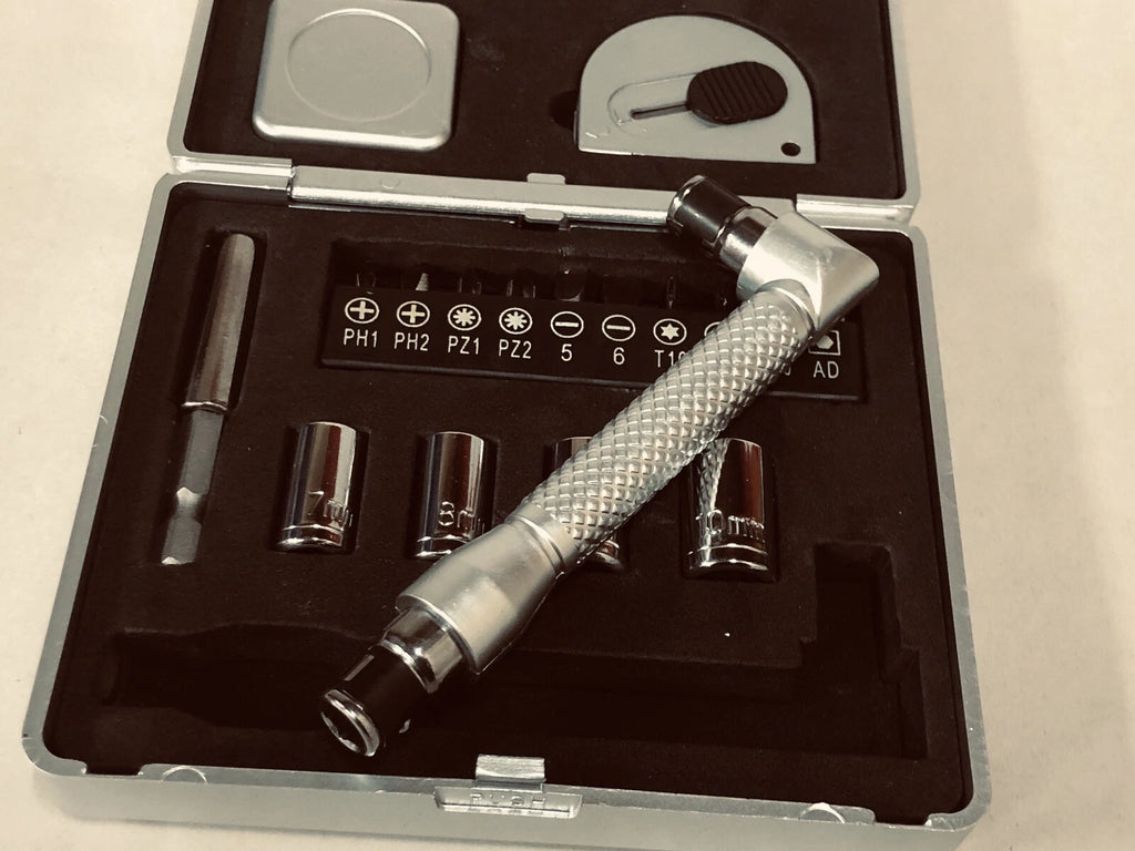 MOAA Small Beautiful Tool Kit, Tape,Knife,Sockets, Screwdrivers