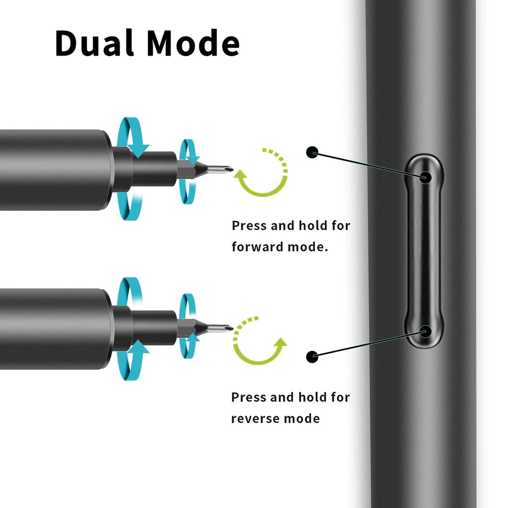 Mini Electric Screwdriver Small Portable Cordless Power Screwdriver Set with ...