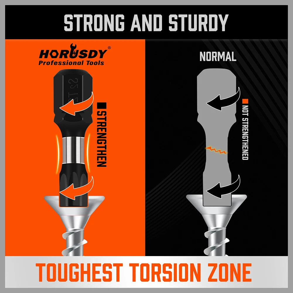 15pc Torx Bit Set Quick Change Connect Impact Driver Drill Security Tamper Proof