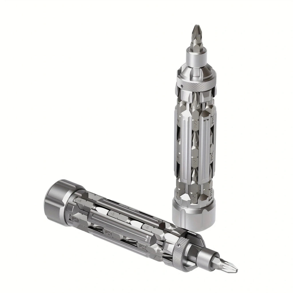 MultiFunction Screwdriver Set with Magnetic Torx Phillips Hex Drill Bit Portable