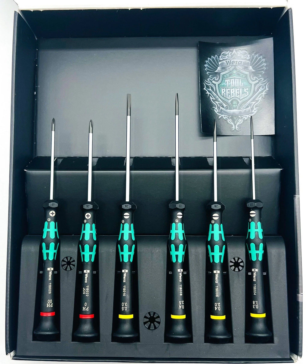 Wera 05118150001 2035/6A Kraftform Micro Fente/Phillips Tournevis, 6-Piece Set