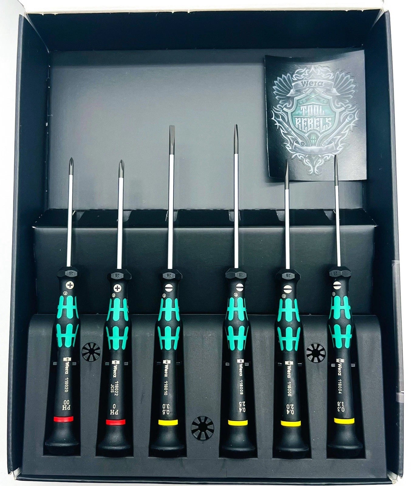 Wera 05118150001 2035/6A Kraftform Micro Fente/Phillips Tournevis, 6-Piece Set