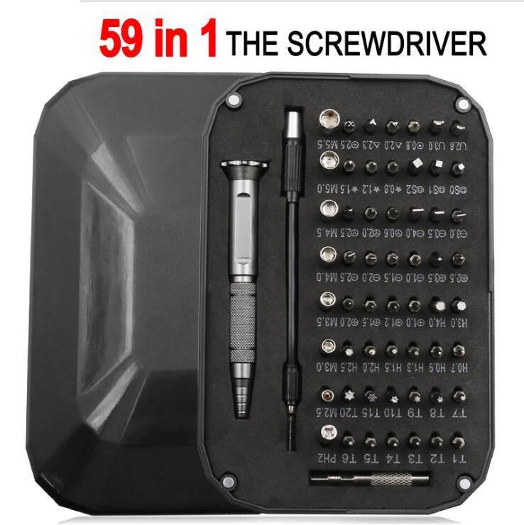 59 in 1 Home Screwdriver Kit Repair Tool Set Nutdrivers for Phone Tablet Car