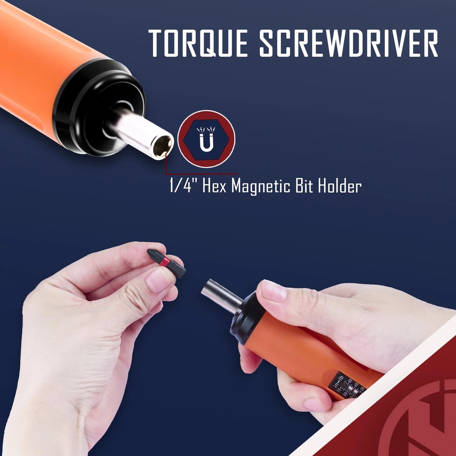 Torque Screwdriver Wrench Driver Set 10-70 Inch Pounds lbs for Maintenance with