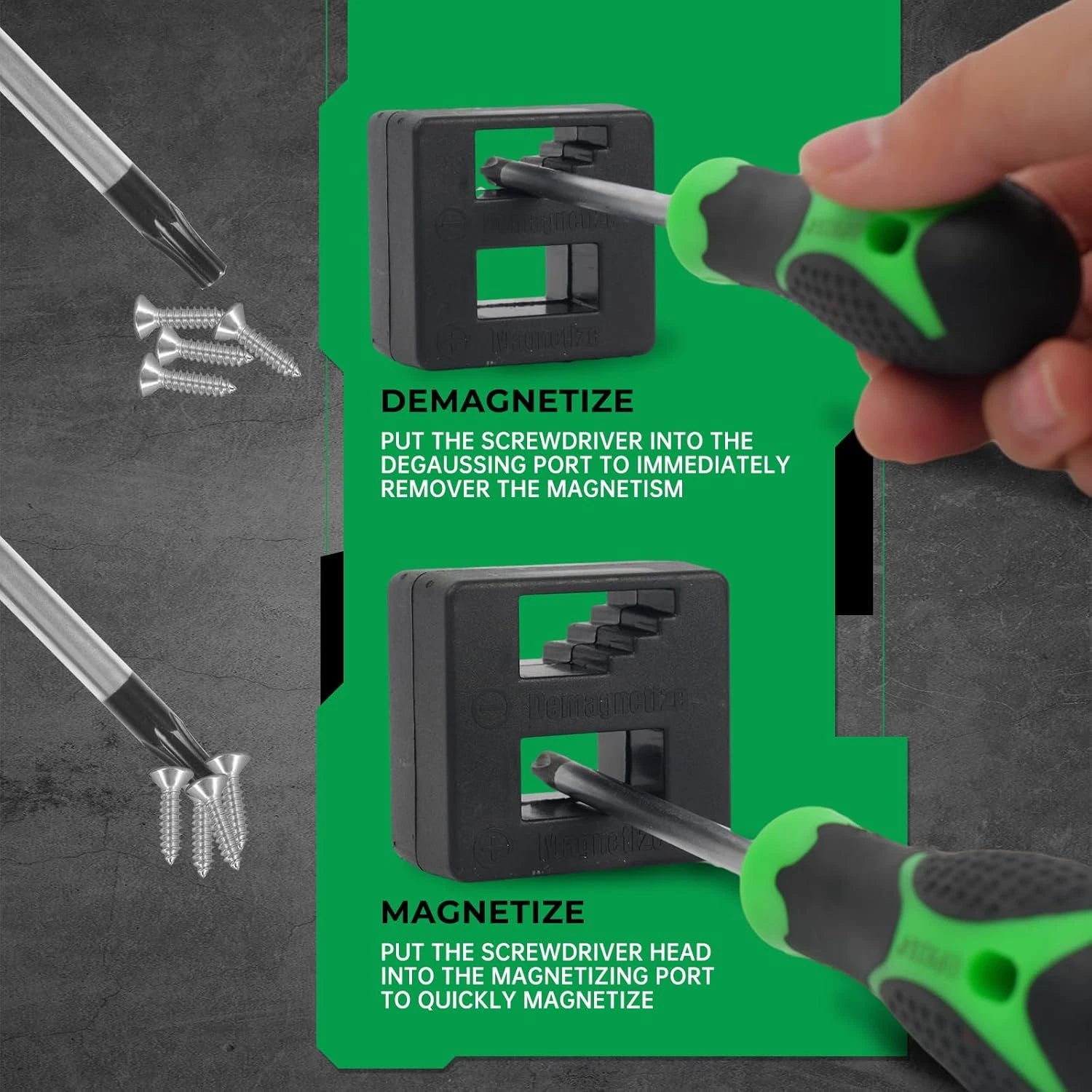 107-Piece Magnetic Screwdrivers Set with Case, Screw Driver Set, Includs Slotted