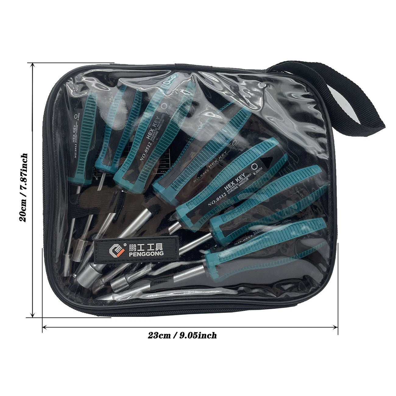 7pcs Metal Socket Wrench Screwdriver set Hex Steel Hex Torque Hexagonal 5mm-11mm