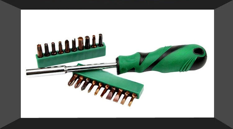 20 In 1 S2 Screwdrivers Set with Hex Slotted Torx Trilateral Screwdriver Bits