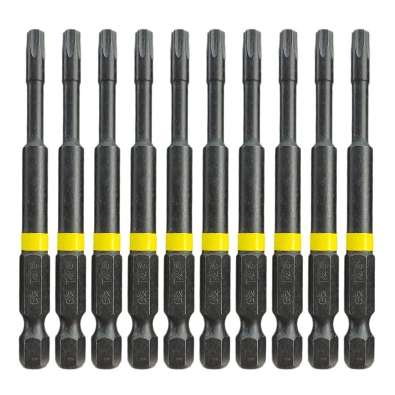 Driver Bit Tool Set 10Pcs High Adhesion for Secure Screwing Screwdriver