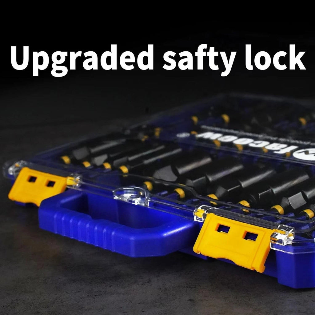 55PCS Magnetic Nut Driver Set for Impact Drill, S2 Steel, 1/4" Quick Change