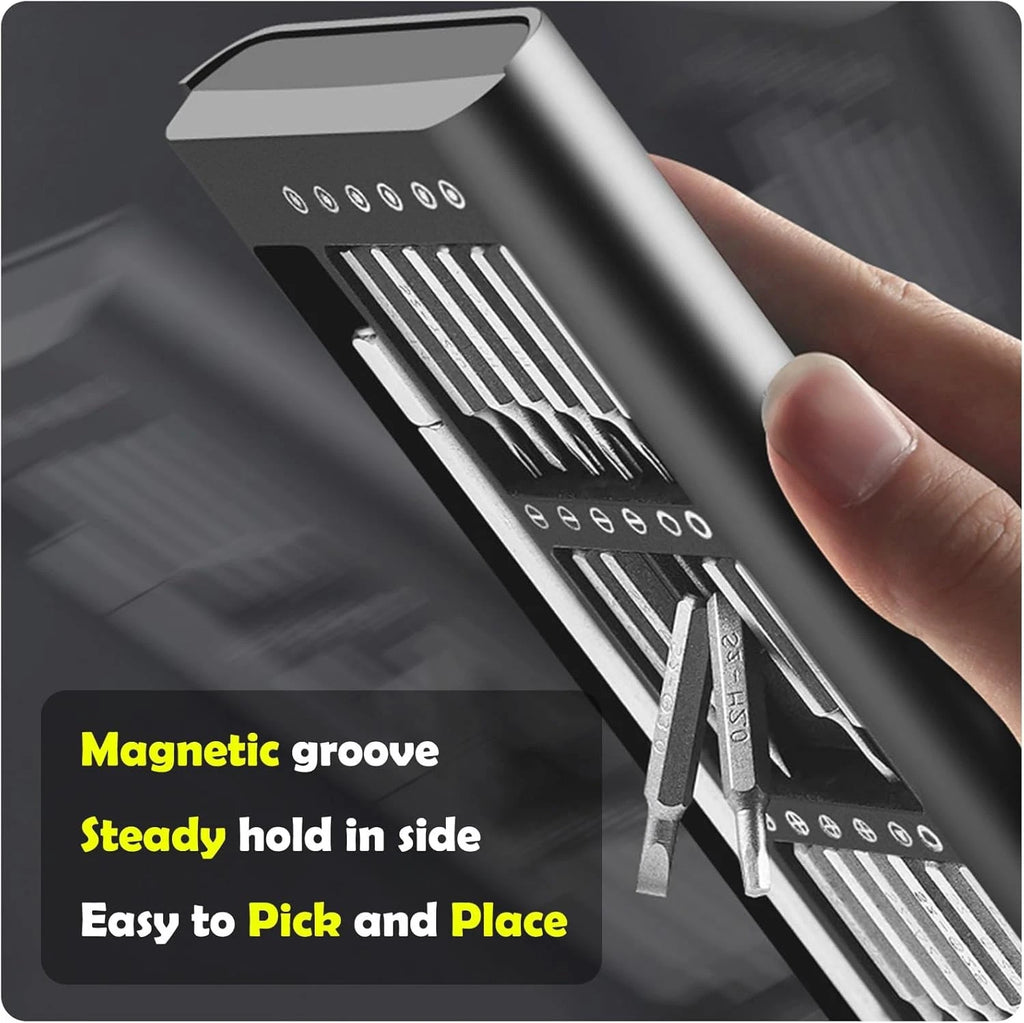 Precision Screwdriver Set, 27 in 1 Small Screwdriver Set Magnetic, Mini S2 Steel