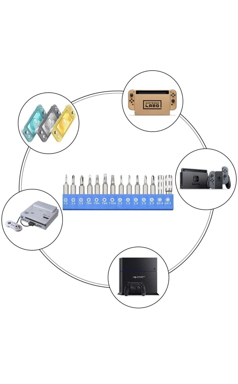 Y00 Tri-Wing Precision Screwdriver Set for Video Games & Electronics