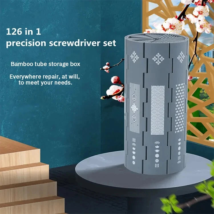 Manual Screwdriver Set Bamboo Simple Hard Wear Resistant Durable Multifunctional-