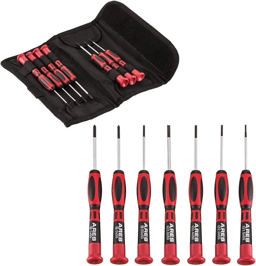 70600-7-Piece Precision Screwdriver Set - S2 Steel Screwdriver Shafts - Phill...
