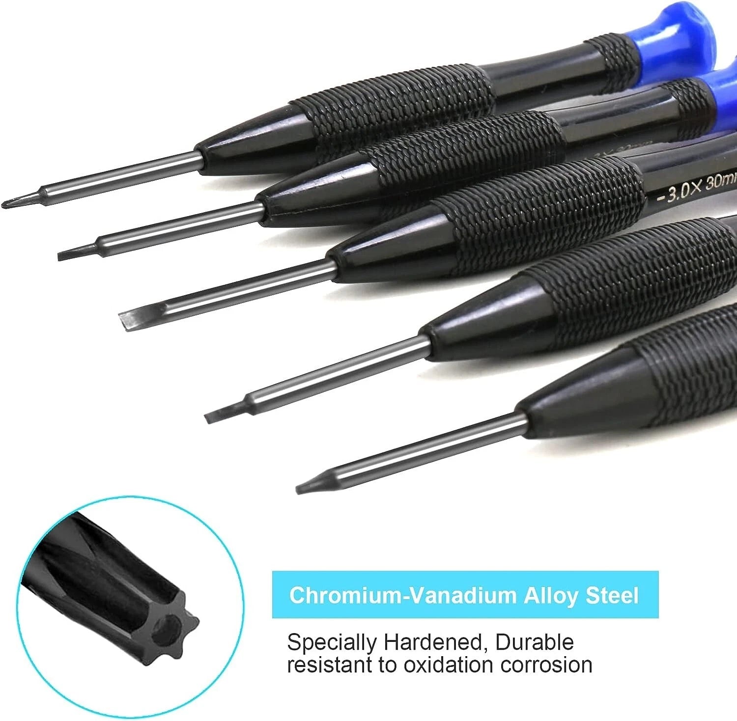 Precision Screwdriver Set, 25Pcs Small Screwdrivers Set Magnetic W/ Torx Flat