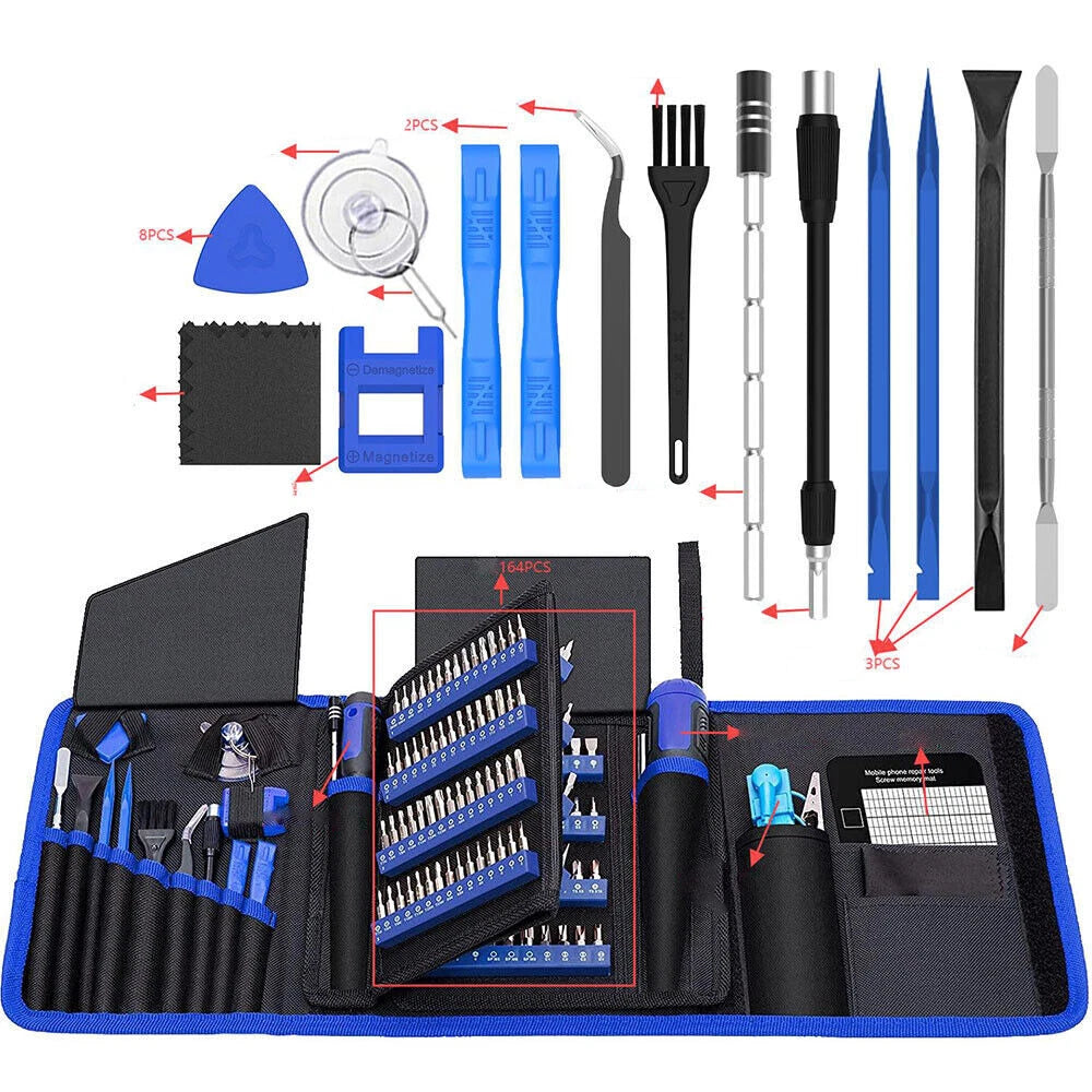 142 in 1 Hunkstar Precision Screwdriver Set for PC Phone Electronics Repair Tool