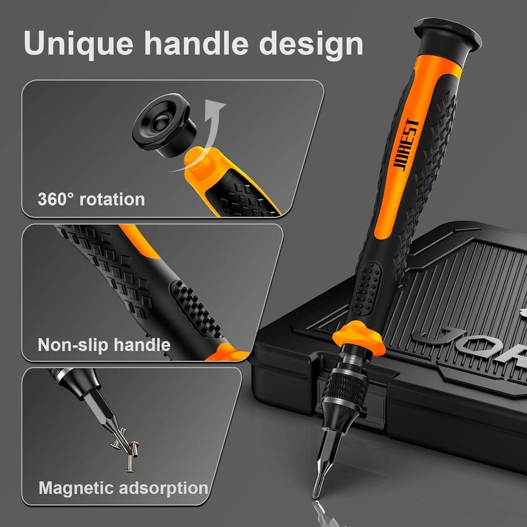 JOREST 38Pcs Small Precision Screwdriver Set (S2 Steel), Magnetic Screwdriver Se