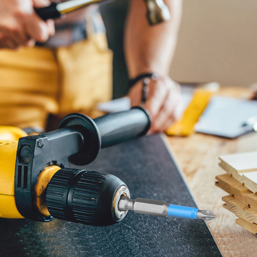 12x 1/4'' Magnetic Hex Shank Anti-slip Phillips Screwdriver Tool Drill Bit Set