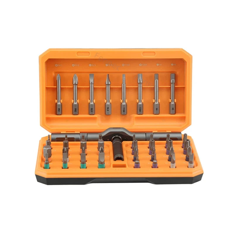 42-in-1 Precision Ratchet Screwdriver Set Portable Hand Tool Multifunctional