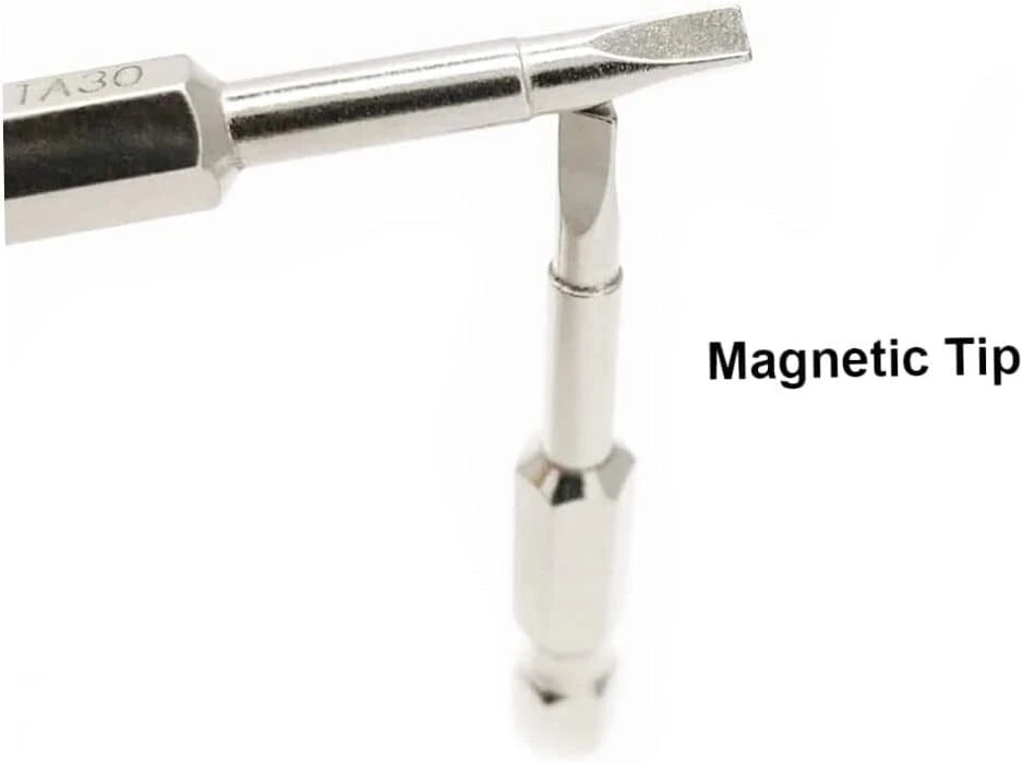 5 Pcs 50mm 1/4 Hex Shank Magnetic Triangle Head Screwdriver Bit Set S2 Steel Scr