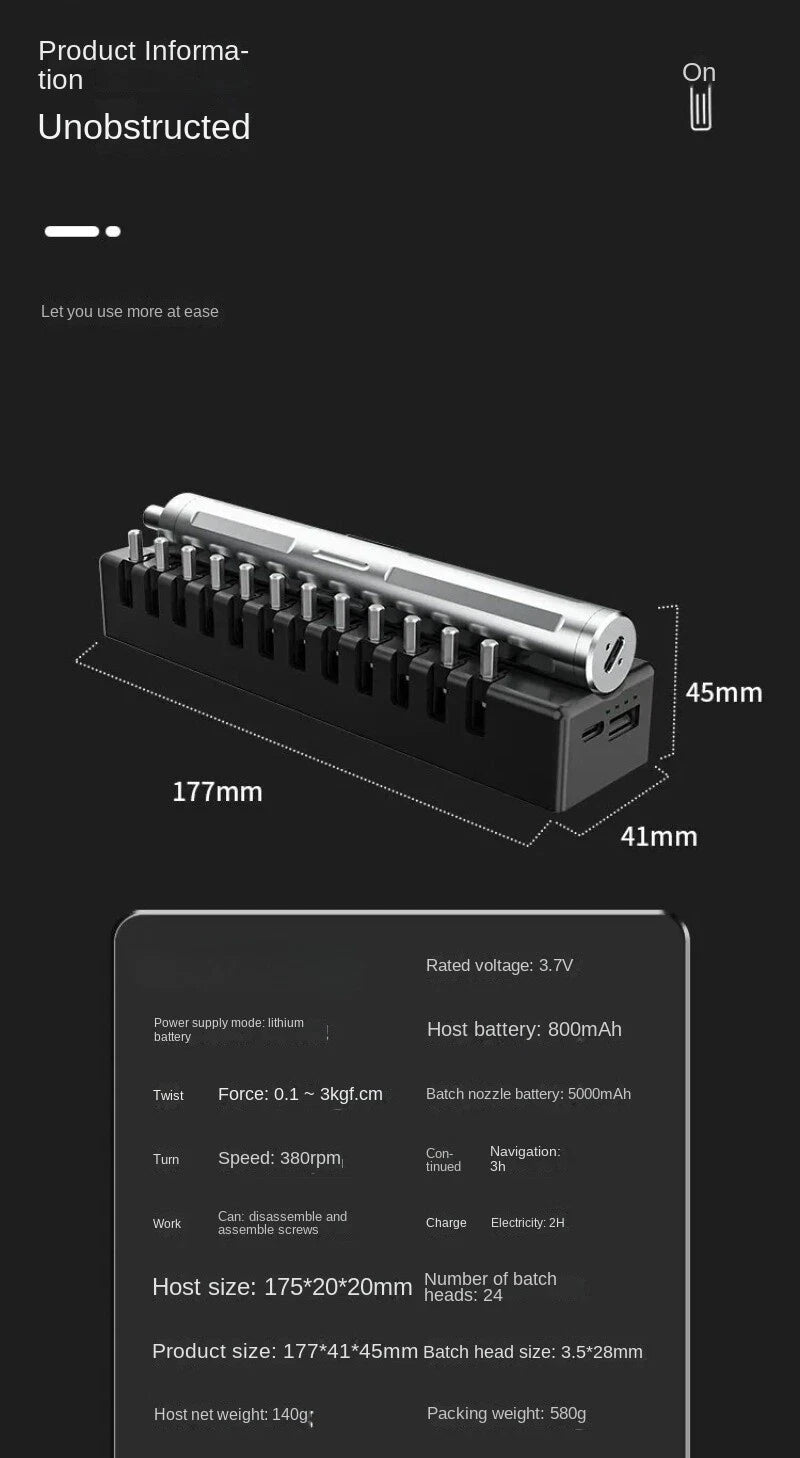 Automatic Screwdriver Set/Inteligent Power Off Brake Electric Screwdriver Set