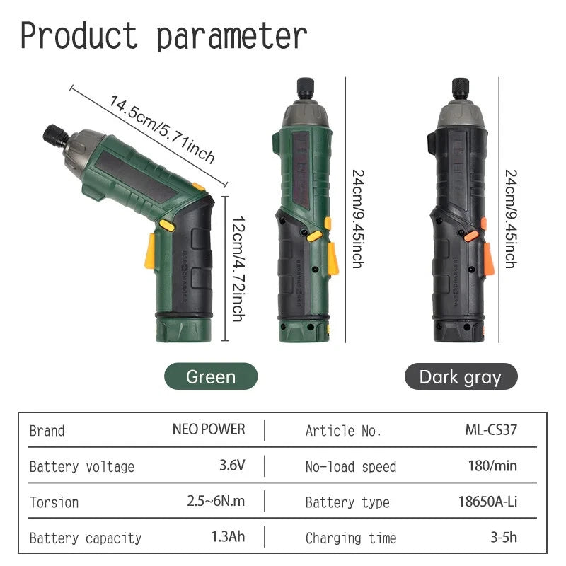 Multi Electric Screwdriver Set Rechargeable Small Electric Screwdriver Set