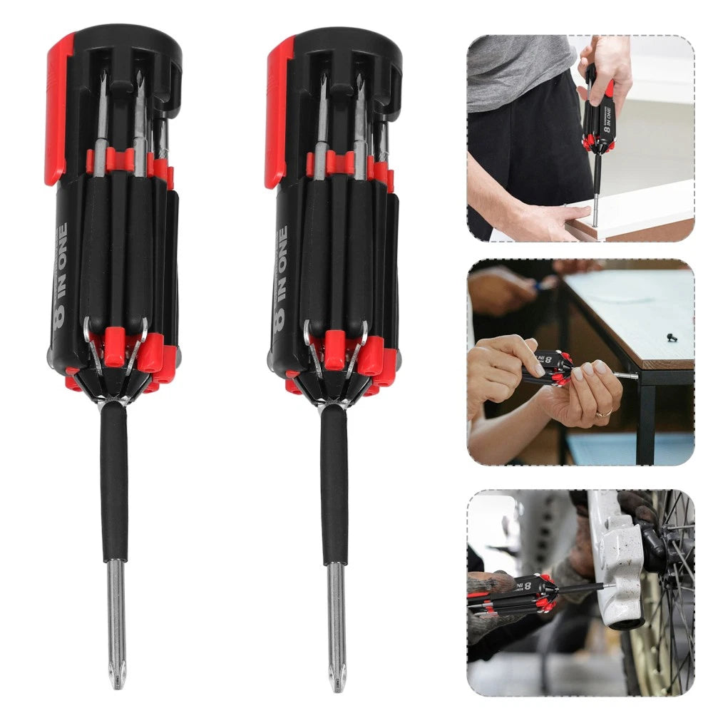 2Pcs Screwdirver Stubby Screwdriver Set Magnetic Screwdriver Set