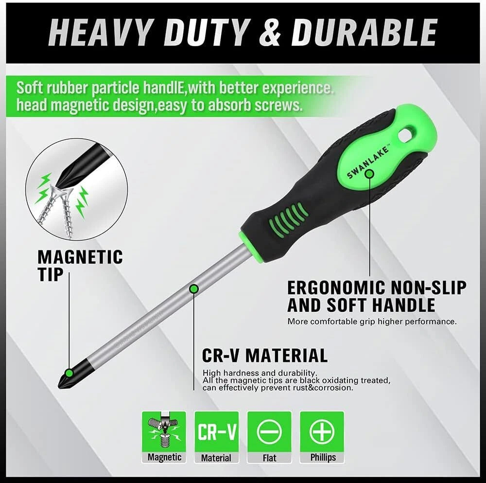 11 Pieces Magnetic Torx Screwdriver Set T5 to T40 Star Screwdrivers Steel