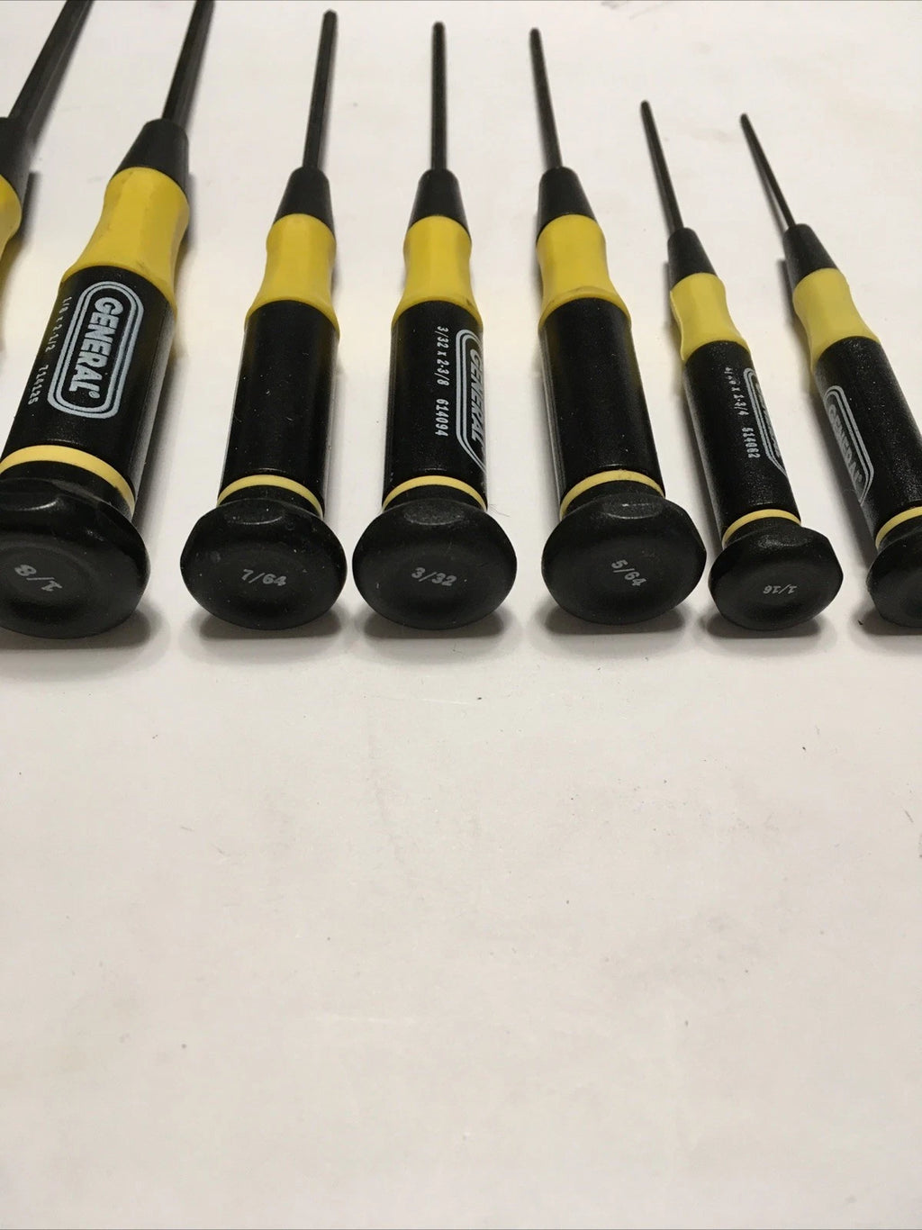 General Tool 8 Piece Ball Hex Precision Screwdriver Set NIB!!