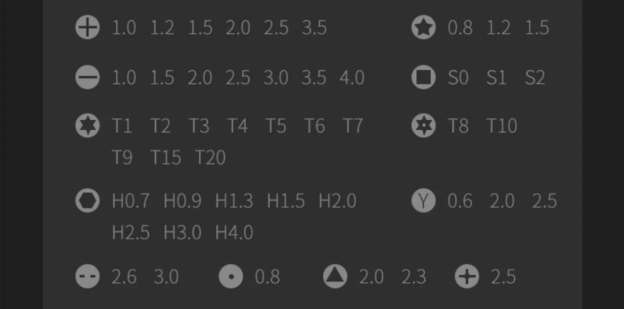 59 in 1 Home Screwdriver Kit Repair Tool Set Nutdrivers for Phone Tablet Car