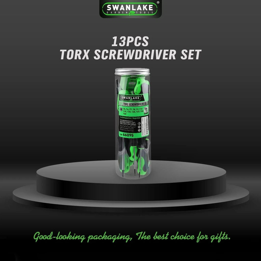 Ergonomic 13-Piece Torx Screwdriver Set with Magnetic Tips for Easy Assembly