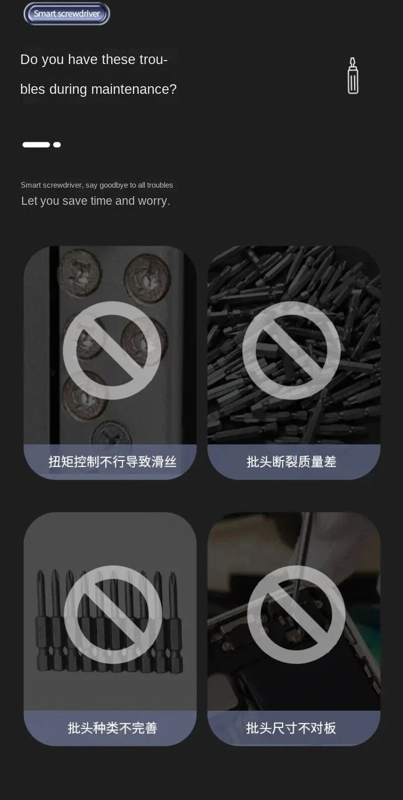 Automatic Screwdriver Set/Inteligent Power Off Brake Electric Screwdriver Set