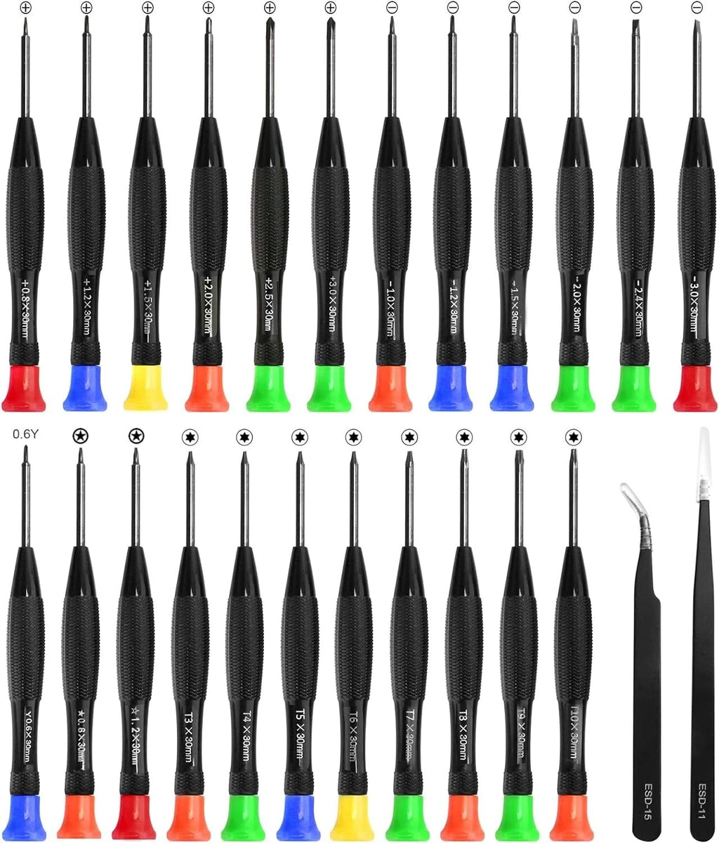 Precision Screwdriver Set, 25Pcs Small Screwdrivers Set Magnetic W/ Torx Flat