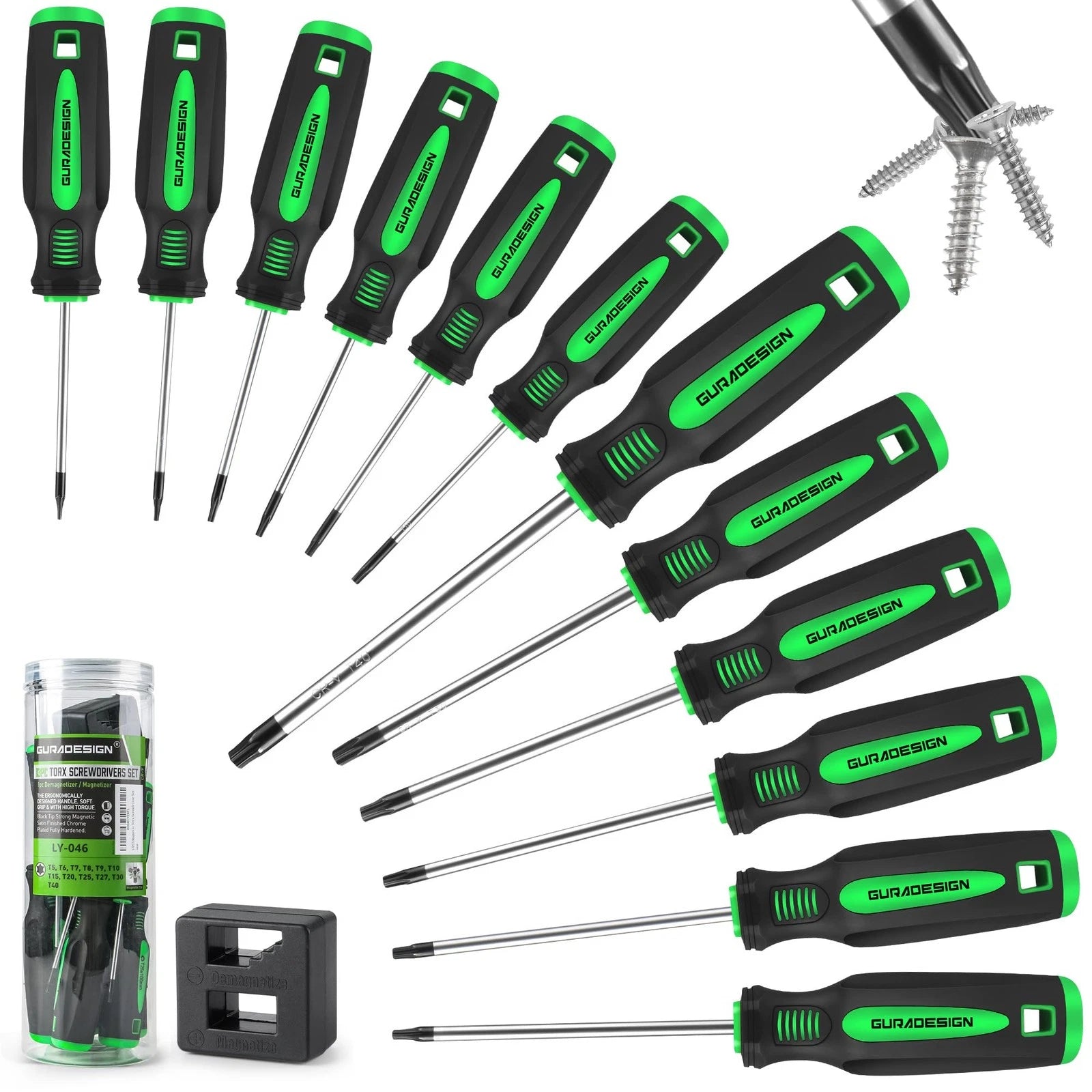 13 Piece Magnetic Torx Screwdriver Set Star Screwdrivers Chrome Vanadium Steel