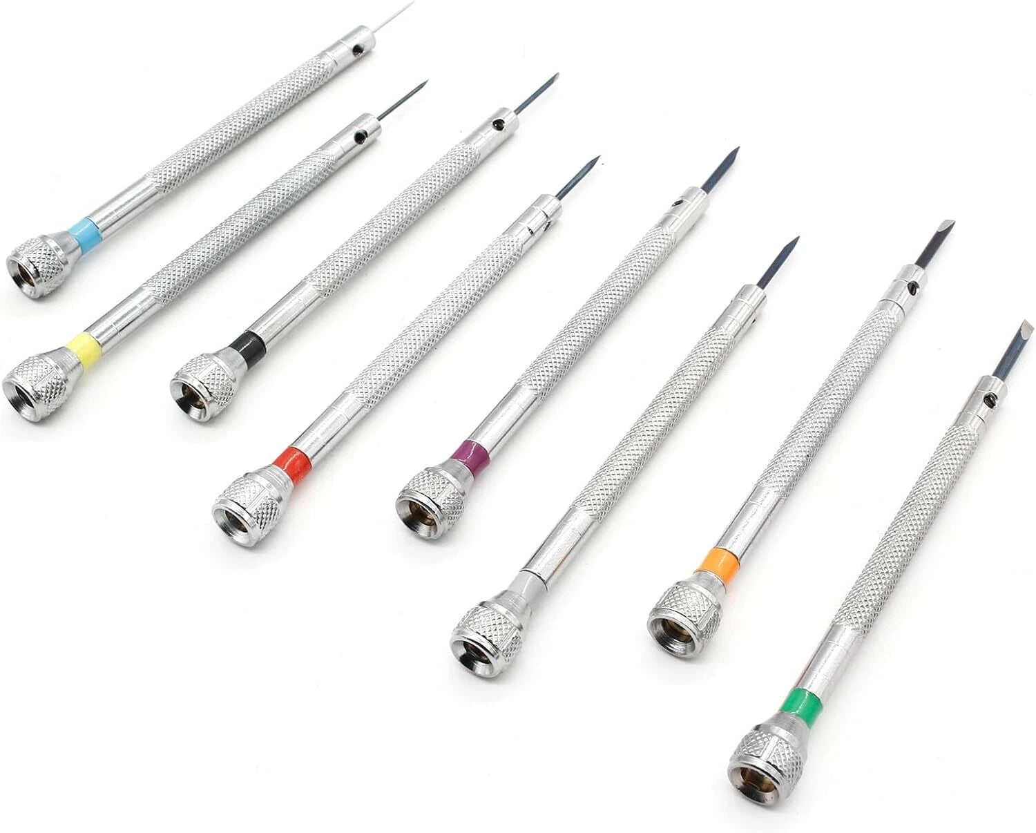 Hordion 8Pcs Micro Precision Screwdriver Set, Jewelers Flat