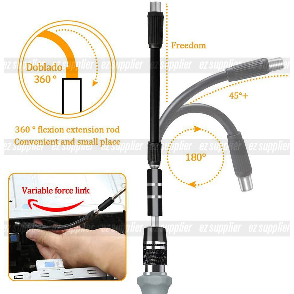 122 in 1 Precision Magnetic Screwdriver Set Computer Repair Kit with Case Black