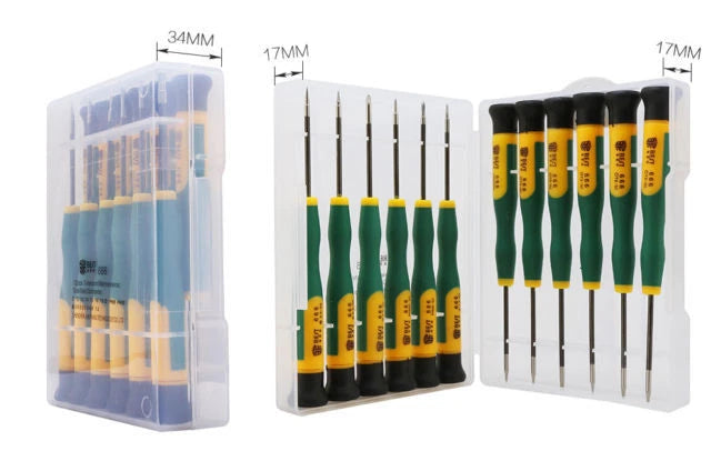 12PCS Screwdriver Tool Set With Torx T2 T3 T4 T5 T6 T8, Pentalobe 0.8 1.2 P5 P2