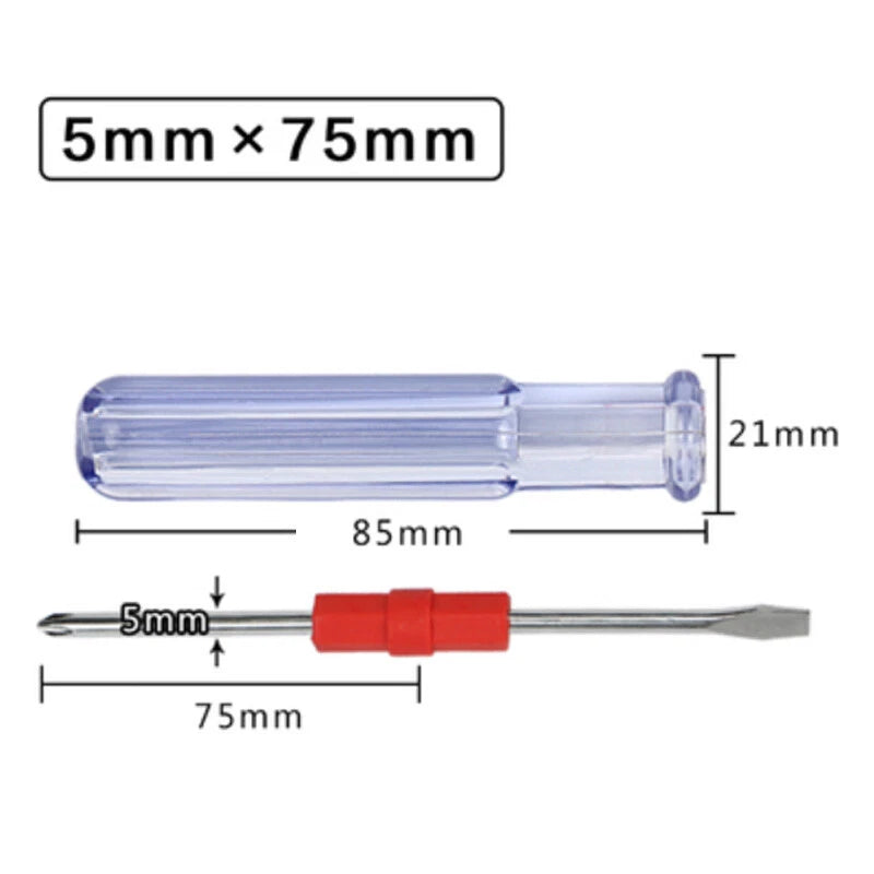 Dual-purpose Screwdriver Double Head Magnetic Screwdriver 2 in 1 Cross & Slotted